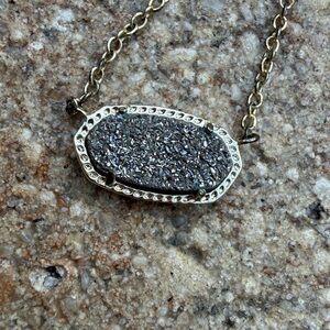 Kendra Scott Elisa Necklace with Bronze Drusy stone